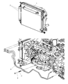Diagram for Dodge Charger Transmission Oil Cooler Hose - 4598046AA