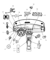 Diagram for 2004 Dodge Stratus A/C Switch - 4698199AE