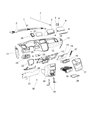 Diagram for 2014 Chrysler Town & Country Glove Box - 1JF18BD1AA