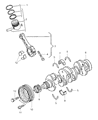 Diagram for 2007 Jeep Compass Rod Bearing - 68002278AA