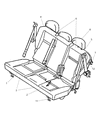 Diagram for Chrysler PT Cruiser Seat Cushion - 1AB561DVAA