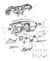 Diagram for Dodge Durango A/C Switch - 68333642AA