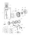 Diagram for Mopar Rod Bearing - 68002286AA
