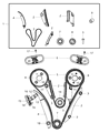 Diagram for Chrysler Sebring Timing Chain Guide - 4892351AA