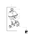 Diagram for Ram 4500 Brake Master Cylinder - 4581585AA