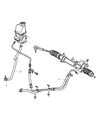 Diagram for Chrysler PT Cruiser Power Steering Hose - 5272319AL