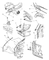 Diagram for 2005 Chrysler Town & Country Lift Support - VLRS0106AA