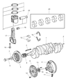 Diagram for Dodge Sprinter 3500 Crankshaft Pulley - 5103972AB