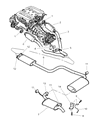 Diagram for 2000 Dodge Intrepid Exhaust Pipe - 4581364AK