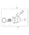 Diagram for Jeep Thermostat Housing - 5047772AB
