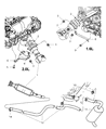 Diagram for 2003 Dodge Neon Exhaust Pipe - 5278831AC