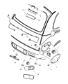 Diagram for Chrysler PT Cruiser Back Up Light - 5116222AA