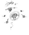 Diagram for Jeep Renegade Ignition Lock Assembly - 68312200AA