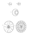 Diagram for Dodge Journey Wheel Cover - 1SK35DX8AA