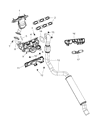 Diagram for Dodge Journey Exhaust Manifold - 5171140AB
