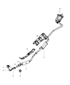 Diagram for 2009 Dodge Caliber Exhaust Pipe - 4743962AA