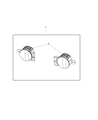 Diagram for Jeep Wrangler Fog Light - 82215549