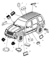 Diagram for 2007 Jeep Liberty Antenna - 56038526AF