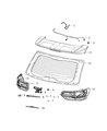 Diagram for Jeep Grand Cherokee Windshield Washer Nozzle - 68175211AA