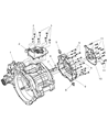 Diagram for Dodge Neon Transfer Case Cover - 5134153AA