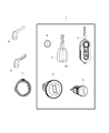 Diagram for Ram ProMaster 3500 Car Key - 68224014AA
