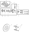 Diagram for Jeep Grand Cherokee Brake Pad - V2013970AC