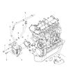 Diagram for Ram ProMaster 2500 Water Pump Gasket - 68099619AA