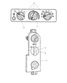 Diagram for Dodge Ram Wagon A/C Switch - 55055459AD