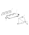 Diagram for 2008 Dodge Sprinter 2500 Exhaust Manifold Gasket - 68021682AA