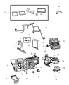 Diagram for 2010 Dodge Ram 2500 Blower Motor Resistor - 68048900AA