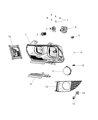 Diagram for 2012 Dodge Charger Headlight Bulb - 68184755AA