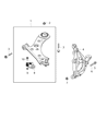 Diagram for 2021 Jeep Compass Control Arm - 68429726AB
