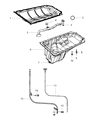 Diagram for Chrysler Aspen Dipstick Tube - 53021322AF