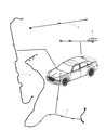 Diagram for 2009 Jeep Liberty Antenna - 5064164AC