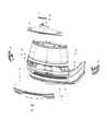 Diagram for Chrysler Windshield Washer Nozzle - 68230657AA