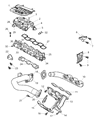 Diagram for 2002 Chrysler 300M Intake Manifold Gasket - 4663852
