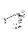 Diagram for 2010 Jeep Liberty Steering Column Cover - 1DC96XDVAA