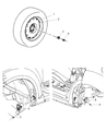 Diagram for Jeep Compass Wheel Cover - 5HT59MA8AB