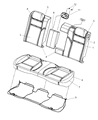 Diagram for 2009 Dodge Challenger Seat Cover - 1ME491R4AA