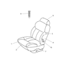 Diagram for Chrysler 300M Seat Cover - XF211D2AA