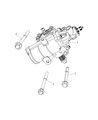 Diagram for Ram 4500 Steering Gear Box - 52855643AG