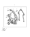Diagram for 2015 Dodge Challenger Timing Cover - 68165888AC