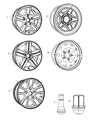 Diagram for Ram Dakota Spare Wheel - 52855013AA