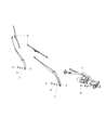Diagram for Ram ProMaster City Wiper Arm - 68266323AA