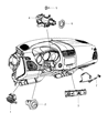 Diagram for 2014 Jeep Compass Brake Light Switch - 56054001AC