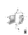 Diagram for Jeep Wrangler Cooling Fan Assembly - 68143894AB