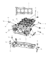Diagram for Jeep Compass Cylinder Head - 68004168AB