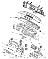 Diagram for Dodge Dakota Headlight Switch - 56045532AC