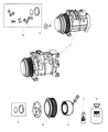 Diagram for Mopar A/C Compressor - 55111104AD