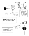Diagram for Mopar Ignition Lock Cylinder - 5016567AA